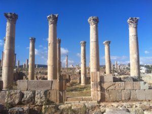 Jerash Roman columns